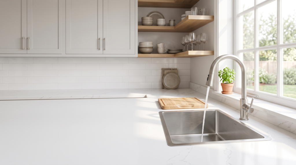 Best kitchen faucet materials buying guide comparing brass, SUS304 stainless steel and zinc alloy faucets