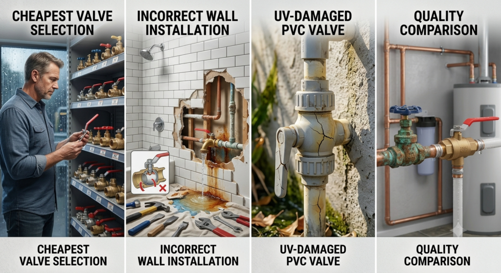Common mistakes homeowners make when buying ball valves