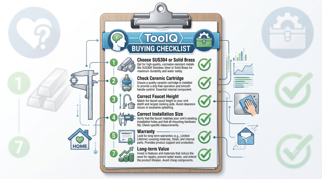Kitchen faucet buying checklist for choosing the right faucet
